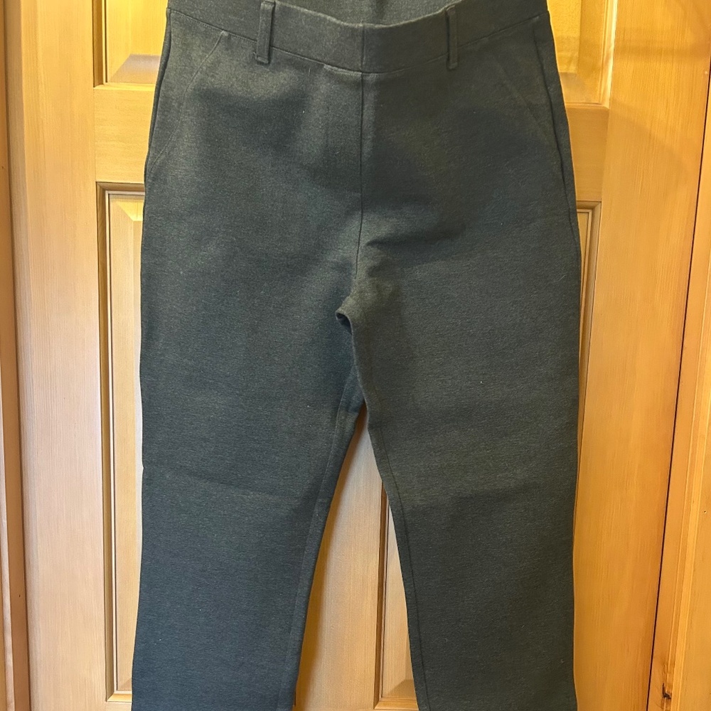 Quince Ponte Pant in charcoal  (M/reg)
